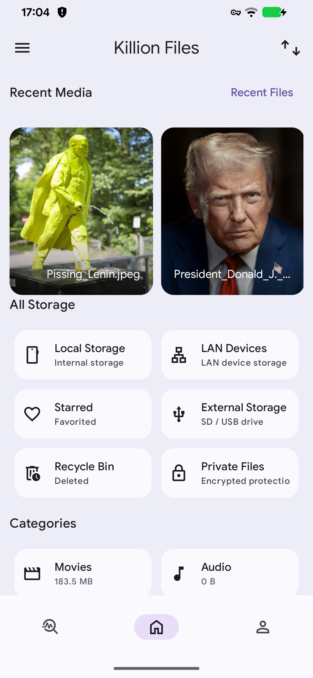 Killion Files 应用首页
